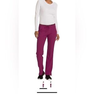 heartsoul break on through maroon drawstring scrub pants